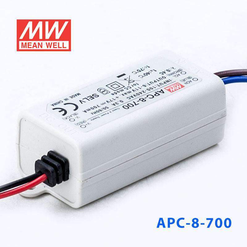 Mean Well APC-8-700 Power Supply 8W 700mA - APC-8-700 - powersupplymall.com
