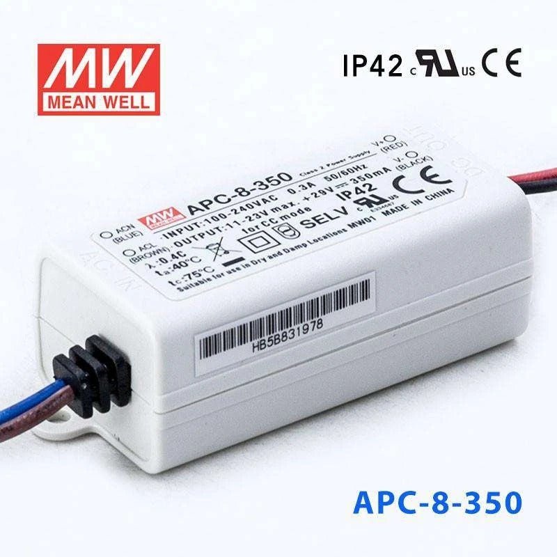Mean Well APC Series LED Power Supply 350mA (8~35W) -  - powersupplymall.com