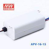 Mean Well APV - 16 - 15 Power Supply 15W 15V - APV - 16 - 15 - powersupplymall.com