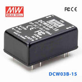 Mean Well DCW03B - 15 DC - DC Converter - 3W - 18~36V in ±15V out - DCW03B-15 - powersupplymall.com