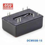 Mean Well DCW03B - 15 DC - DC Converter - 3W - 18~36V in ±15V out - DCW03B-15 - powersupplymall.com