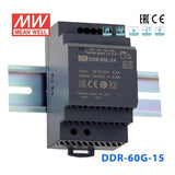 Mean Well DDR - 60G - 15 DC - DC Converter - 60W - 9~36V in 15V out - DDR - 60G - 15 - powersupplymall.com