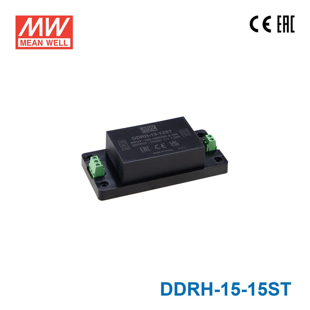 Mean Well DDR Series LED Power Supply 15V input (15~60W) -  - powersupplymall.com