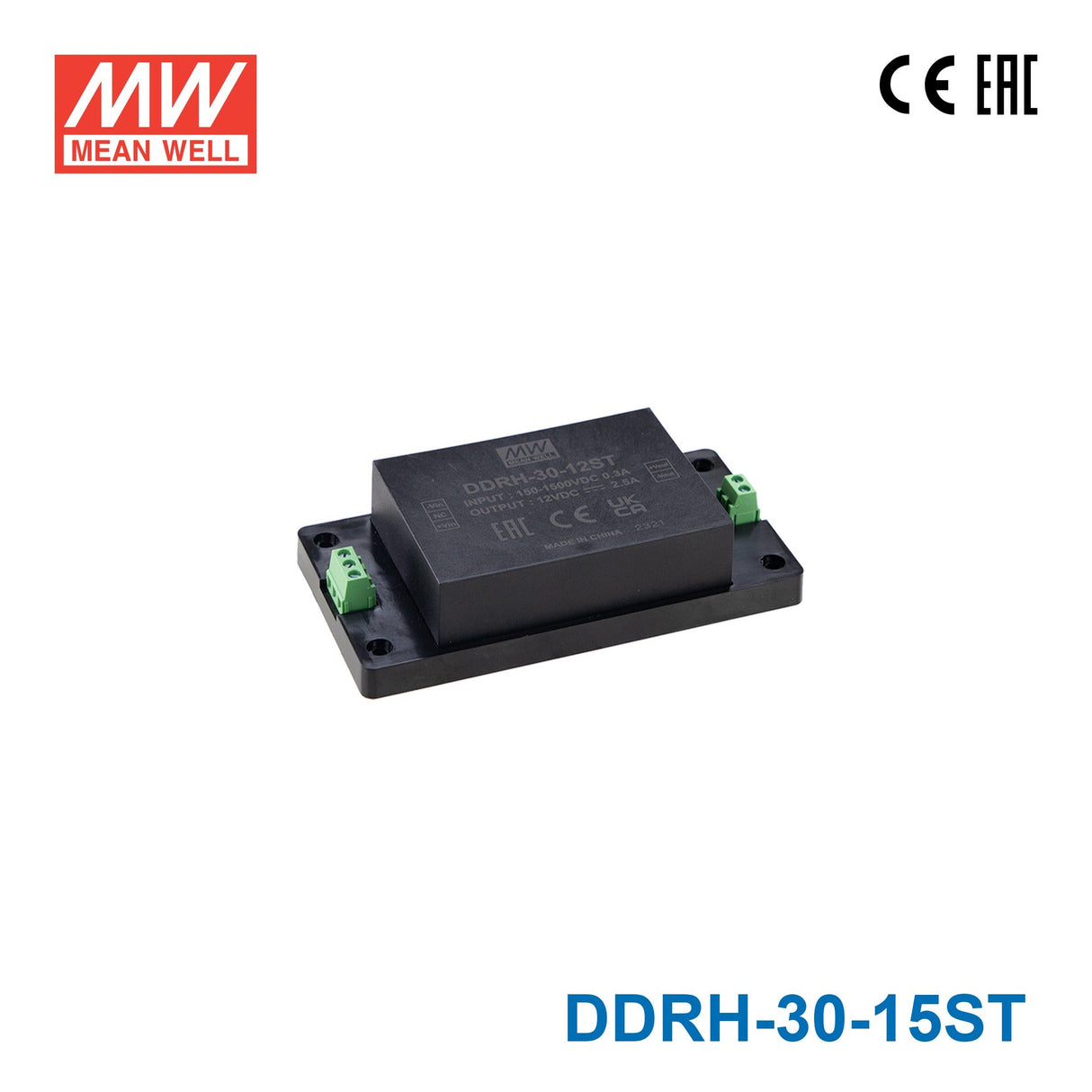 Mean Well DDR Series LED Power Supply 15V input (15~60W) -  - powersupplymall.com