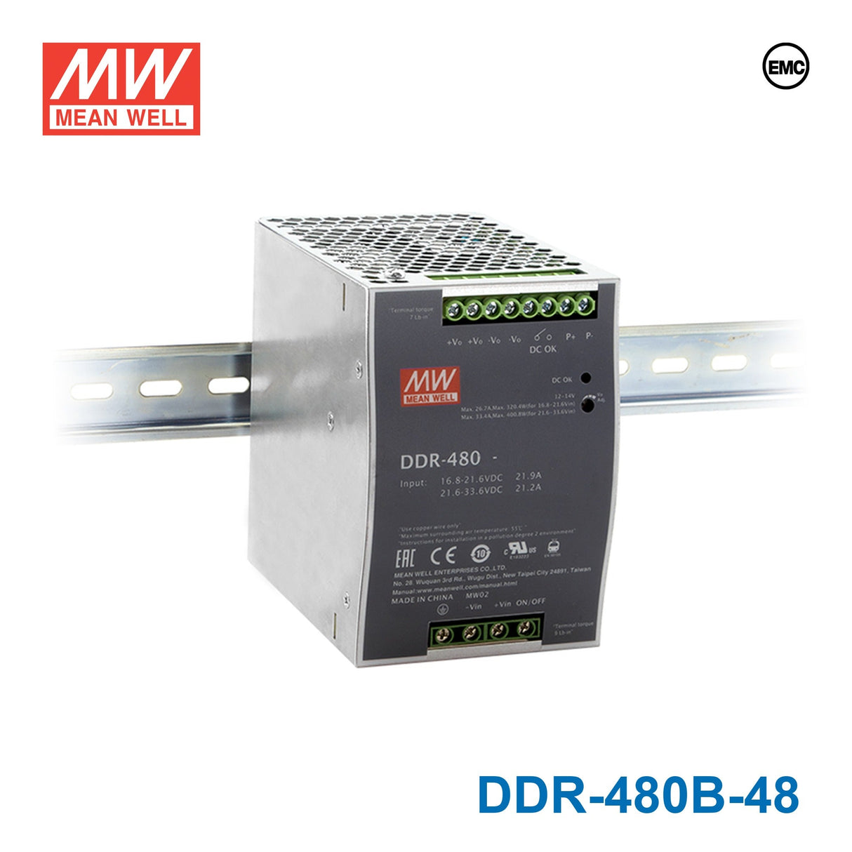 Mean Well DDR Series LED Power Supply 16.8~33.6 input (100~480W) -  - powersupplymall.com