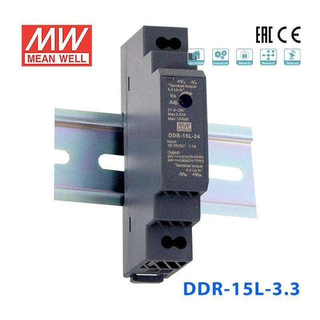 Mean Well DDR Series LED Power Supply 18~75V input (15~60W) -  - powersupplymall.com