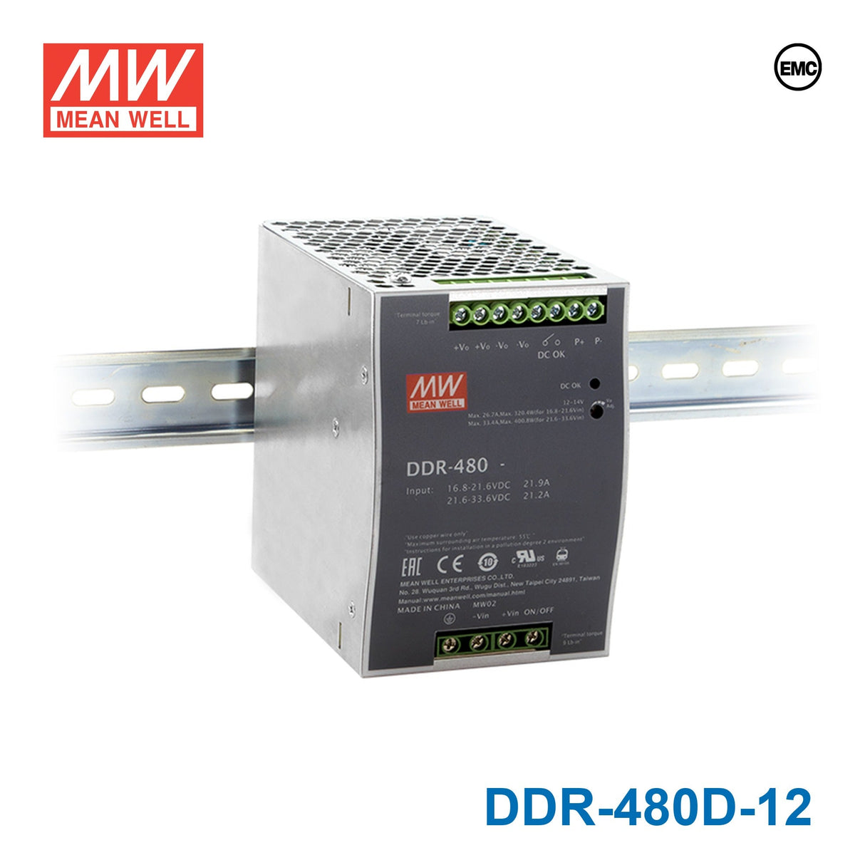 Mean Well DDR Series LED Power Supply 67.2~154V input (100~480W) -  - powersupplymall.com