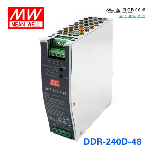 Mean Well DDR Series LED Power Supply 67.2~154V input (100~480W) -  - powersupplymall.com