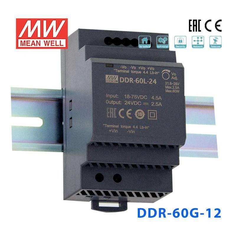 Mean Well DDR Series LED Power Supply 9~36V input (15~60W) -  - powersupplymall.com
