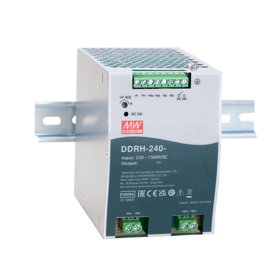 Mean Well DDRH - 240 - 32 Ultra Wide Input DC - DC Converter, 240W 32V - DDRH - 240 - 32 - powersupplymall.com