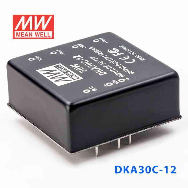 Mean Well DKA30C - 12 DC - DC Converter - 30W - 36~72V in ±12V out - DKA30C - 12 - powersupplymall.com