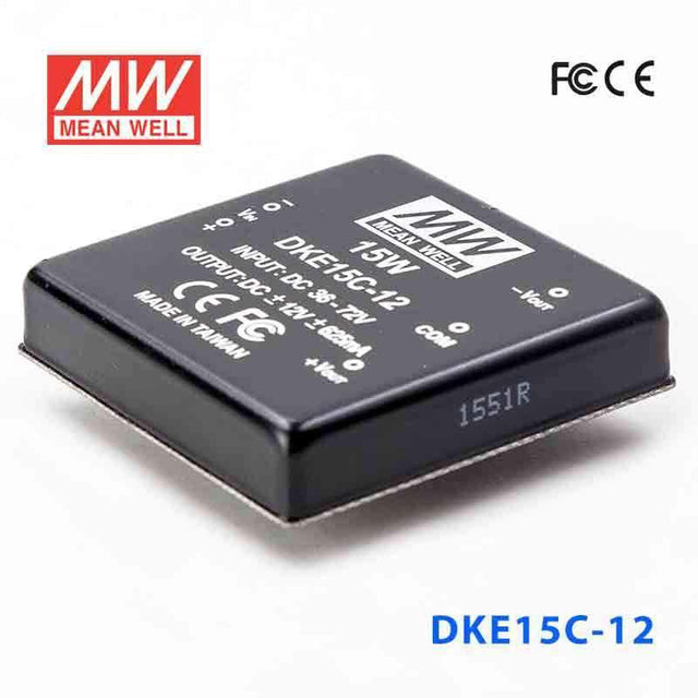 Mean Well DKE15C - 12 DC - DC Converter - 15W - 36~72V in ±12V out - DKE15C - 12 - powersupplymall.com