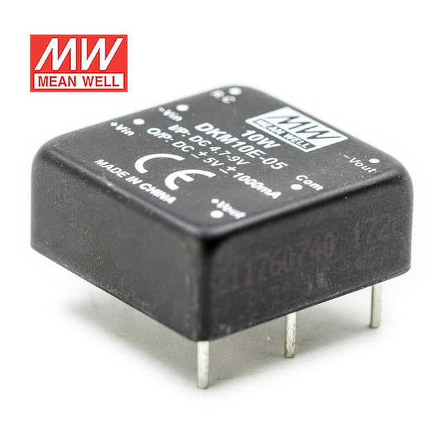 Mean Well DKM10E - 05 DC - DC Converter - 10W - 4.7~9V in ±5V out - DKM10E - 05 - powersupplymall.com