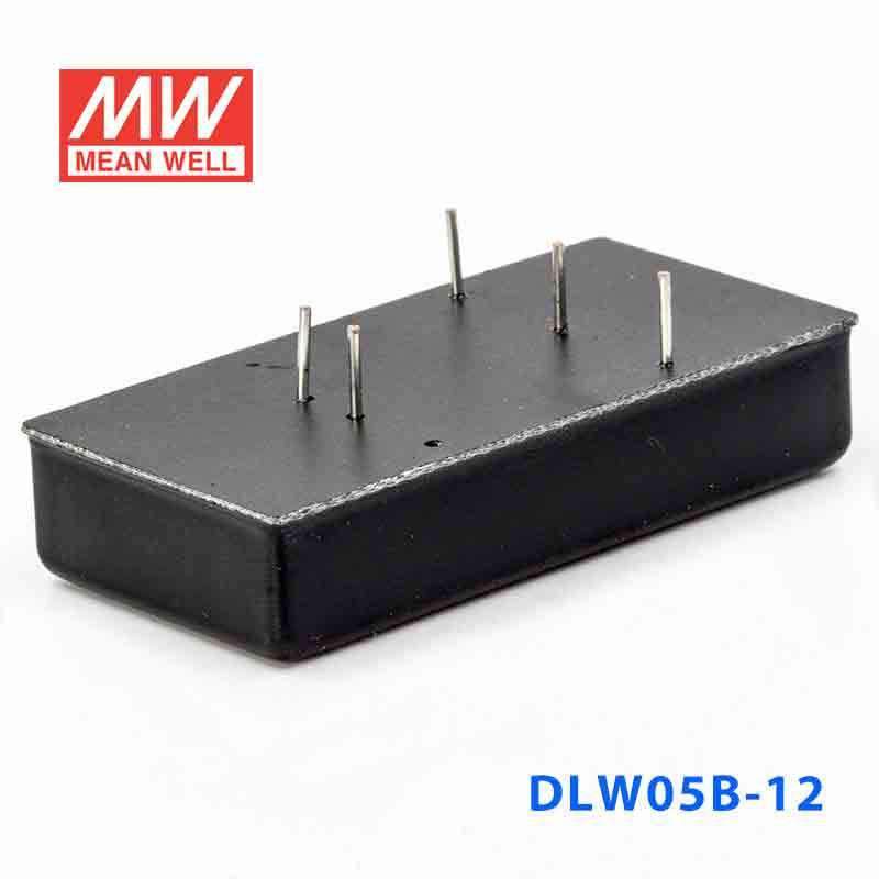 Mean Well DLW05B-12 DC-DC Converter - 5W - 18~36V in ±12V out 208mA - DLW05B-12 - powersupplymall.com