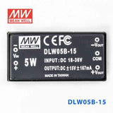 Mean Well DLW05B-15 DC-DC Converter - 5W - 18~36V in ±15V out 167mA - DLW05B-15 - powersupplymall.com