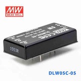 Mean Well DLW05C-05 DC-DC Converter - 5W - 36~72V in ±5V out 500mA - DLW05C-05 - powersupplymall.com