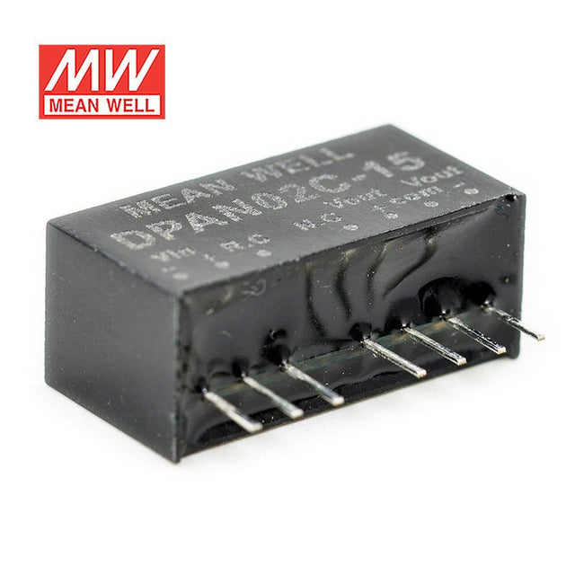 Mean Well DPAN02C-15 DC-DC Converter - 2W - 36~75V in ±15V out 67mA - DPAN02C-15 - powersupplymall.com