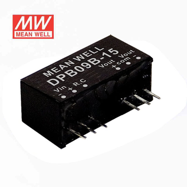 Mean Well DPB09A - 05 DC - DC Converter - 9W - 9~18V in ±5V out - DPB09A - 05 - powersupplymall.com