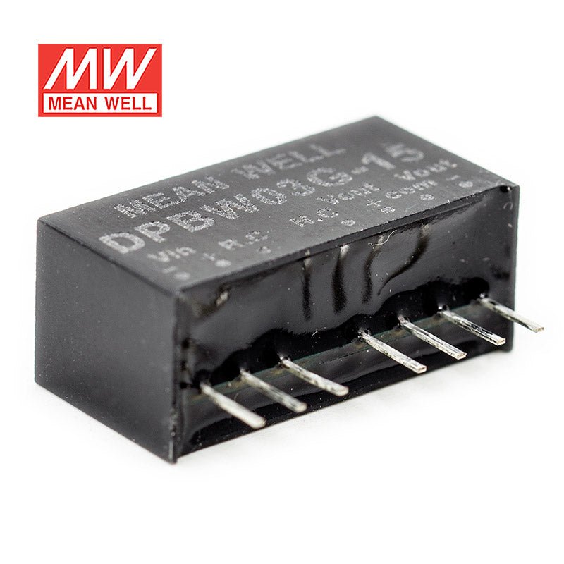 Mean Well DPBW03G-15 DC-DC Converter - 3W - 18~75V in ±15V out 100mA - DPBW03G-15 - powersupplymall.com