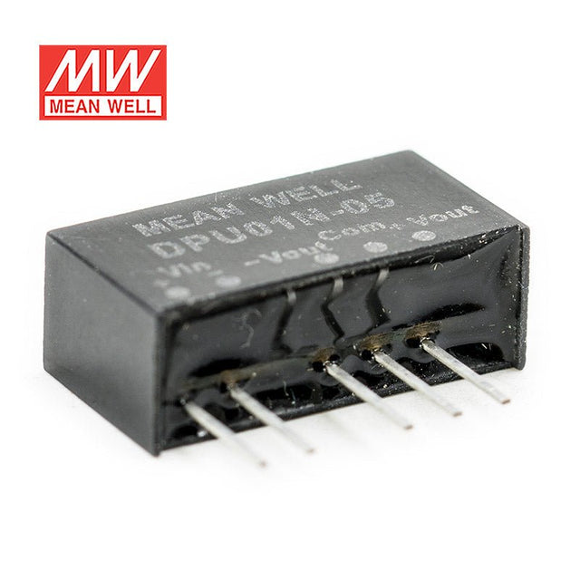 Mean Well DPU01N - 05 DC - DC Converter - 1W - 21.6~26.4V in ±5V out - DPU01N - 05 - powersupplymall.com