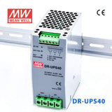 Mean Well DR - UPS40 DC UPS Module Power 40A Supply - DIN Rail - DR - UPS40 - powersupplymall.com