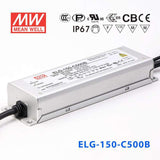 Mean Well ELG - 150 - C500B Power Supply 150W 500mA - Dimmable - ELG - 150 - C500B - powersupplymall.com