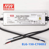 Mean Well ELG - 150 - C700D2 AC - DC Single output LED Driver (CC) with PFC - ELG - 150 - C700D2 - powersupplymall.com