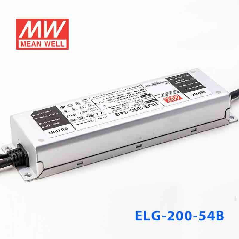Mean Well ELG - 200 - 54B Power Supply 200W 54V - Dimmable - ELG-200-54B - powersupplymall.com