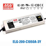 Mean Well ELG-200-C1050A Power Supply 200W 1050mA - Adjustable - ELG-200-C1050A-3Y - powersupplymall.com