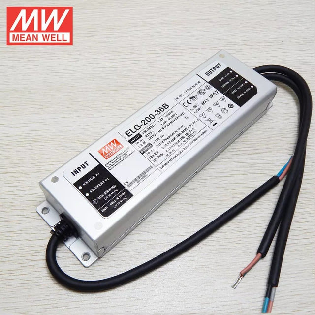 Mean Well ELG - 240 - 36D2 AC - DC Single output LED Driver Mix Mode (CV+CC) with PFC - ELG - 240 - 36D2 - powersupplymall.com