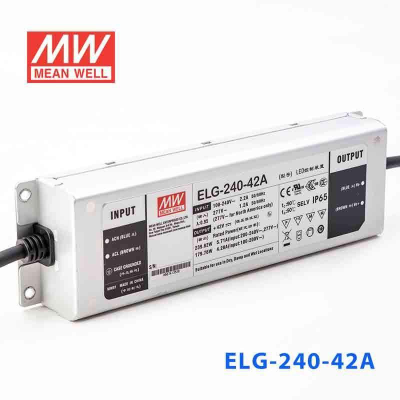 Mean Well ELG - 240 - 42A Power Supply 240W 42V - Adjustable - ELG-240-42A - powersupplymall.com