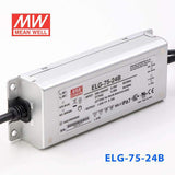 Mean Well ELG - 75 - 24B Power Supply 75W 24V - Dimmable - ELG - 75 - 24B - powersupplymall.com