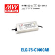 Mean Well ELG - 75 - C1400AB Power Supply 75W 1400mA - Adjustable and Dimmable - ELG-75-C1400AB - powersupplymall.com