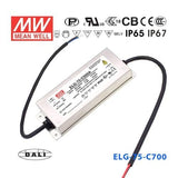 Mean Well ELG - 75 - C700DA Power Supply 75W 700mA - DALI - ELG - 75 - C700DA - powersupplymall.com
