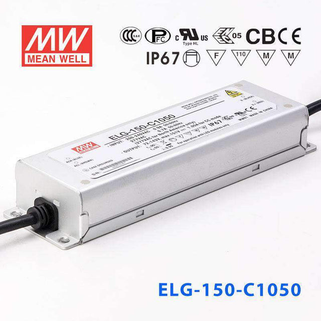 Mean Well ELG Series LED Power Supply 1050mA (75~240W) -  - powersupplymall.com