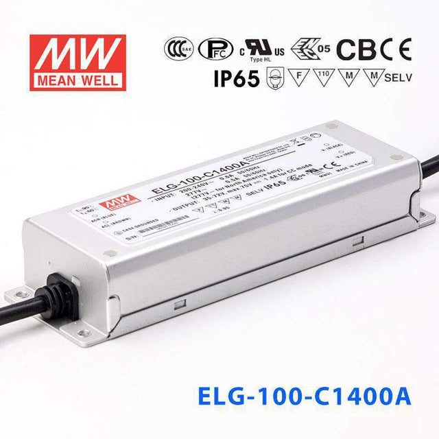 Mean Well ELG Series LED Power Supply 1400mA (75~300W) -  - powersupplymall.com