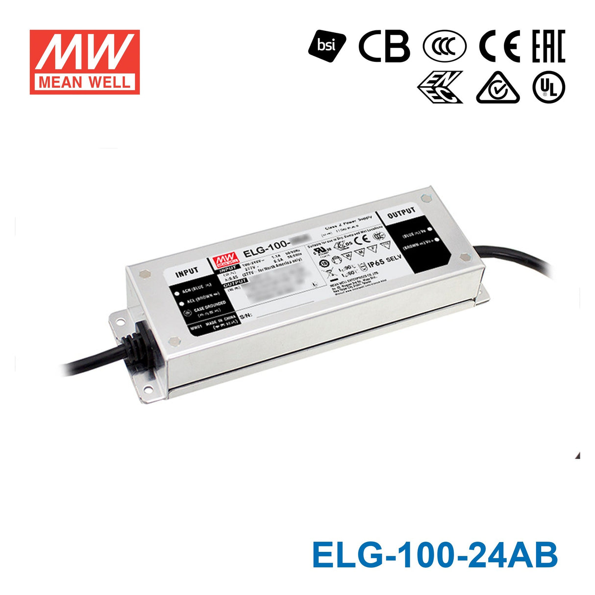 Mean Well ELG Series LED Power Supply 24V (75~300W) -  - powersupplymall.com