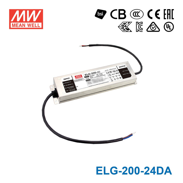 Mean Well ELG Series LED Power Supply 24V (75~300W) -  - powersupplymall.com