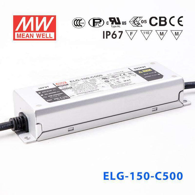 Mean Well ELG Series LED Power Supply 500mA (75~150W) -  - powersupplymall.com