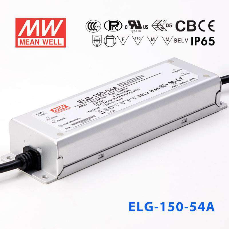 Mean Well ELG Series LED Power Supply 54V (96~240W) -  - powersupplymall.com