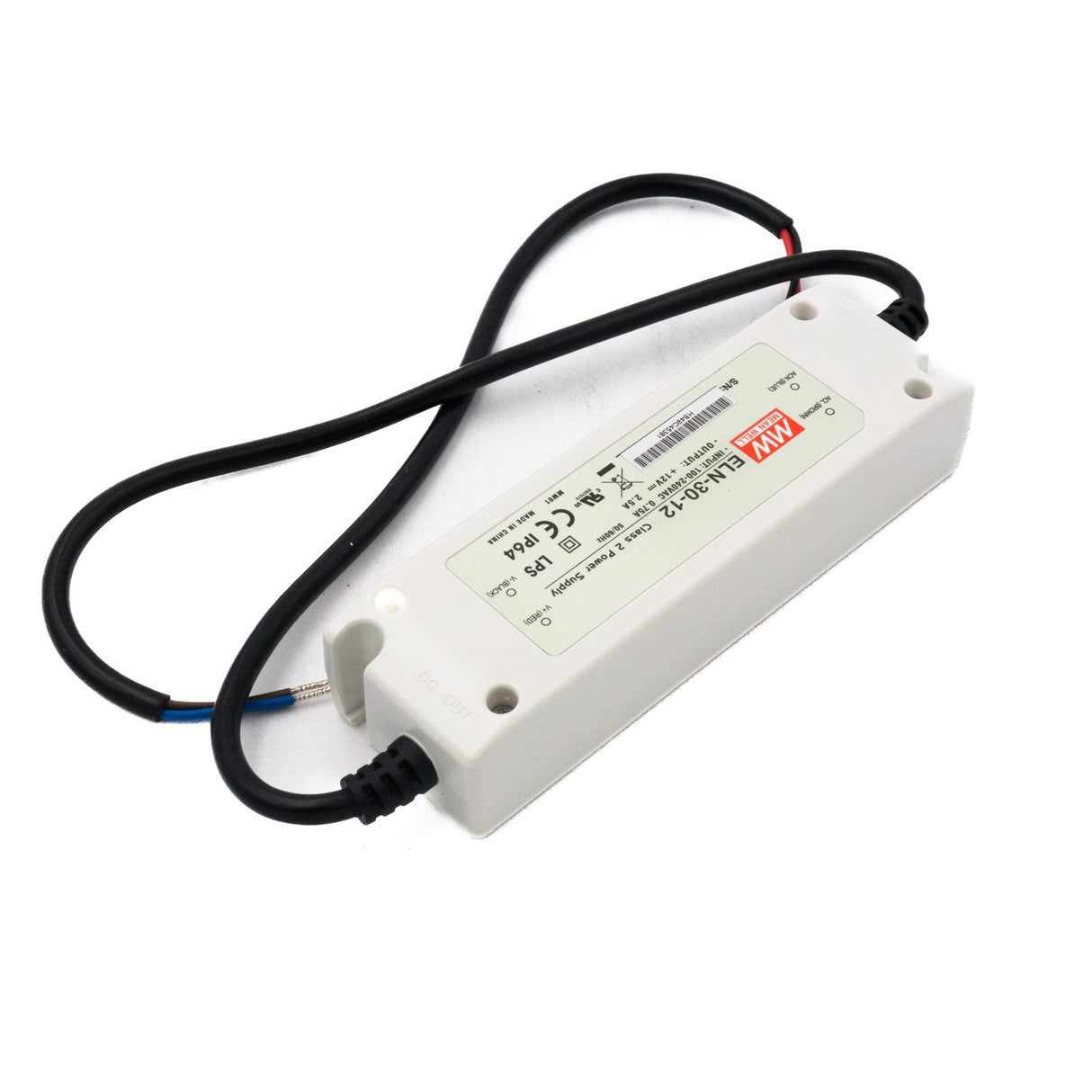 Mean Well ELN-30-12 LED Power Supplies 30W 12V 2.5A - ELN-30-12 - powersupplymall.com