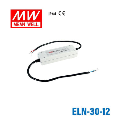 Mean Well ELN-30-12 LED Power Supplies 30W 12V 2.5A