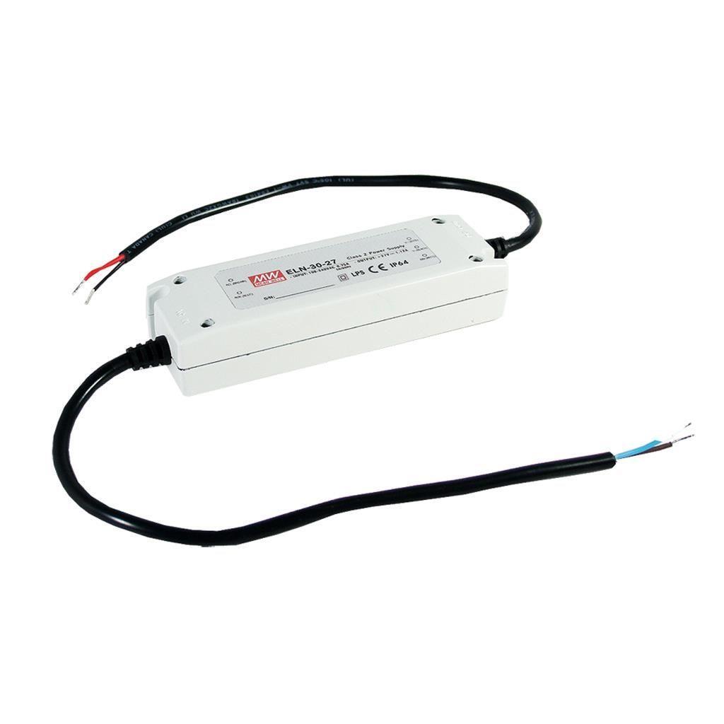 Mean Well ELN - 30 - 24 Single Output Switching Power Supply 30W 24V CC - ELN - 30 - 24 - powersupplymall.com