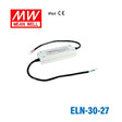 Mean Well ELN-30-27 LED Power Supplies 30.24W 27V 1.12A - ELN-30-27 - powersupplymall.com