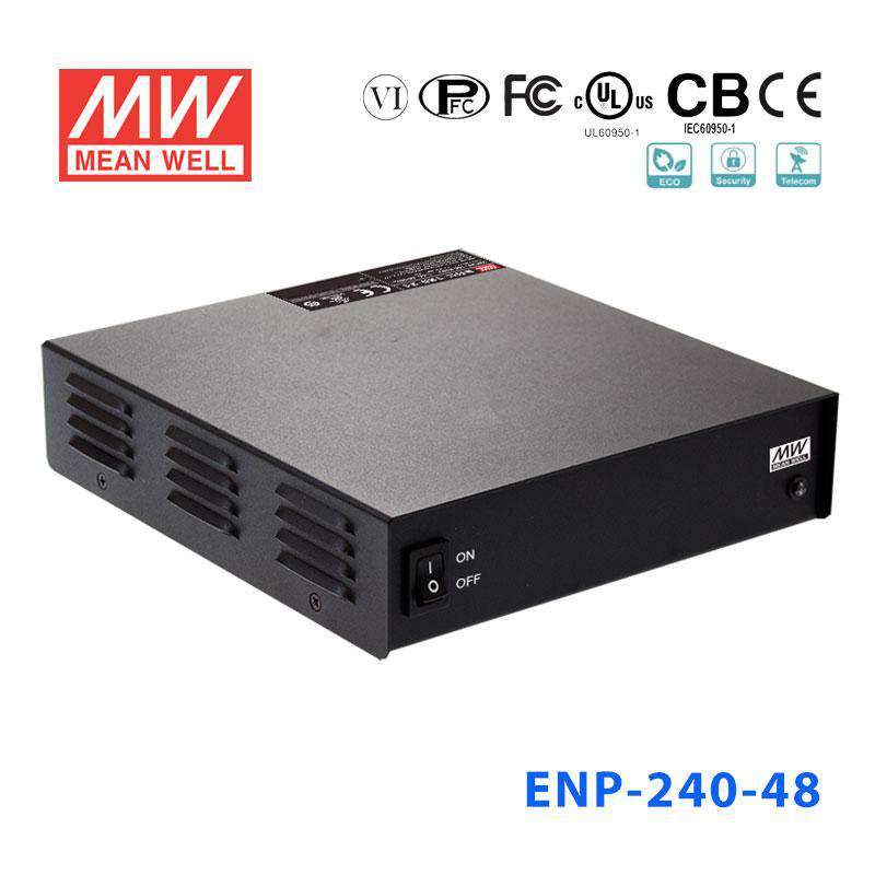 Mean Well ENP - 240 - 48 Desktop Type Chargers 240W 55.2V 4.4A - Level VI Power Supply - ENP - 240 - 48 - powersupplymall.com