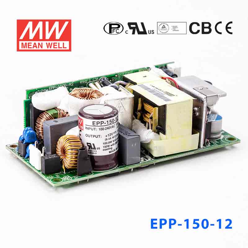 Mean Well EPP - 150 - 12 Power Supply 100W 12V - EPP - 150 - 12 - powersupplymall.com