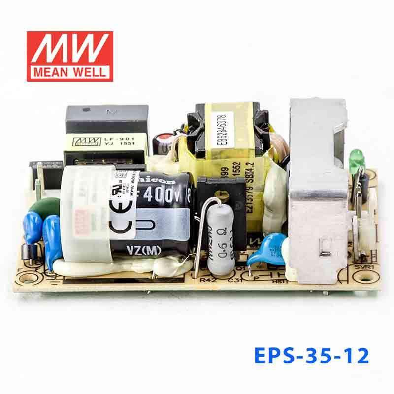 Mean Well EPS - 35 - 12 Power Supply 36W 12V - EPS - 35 - 12 - powersupplymall.com