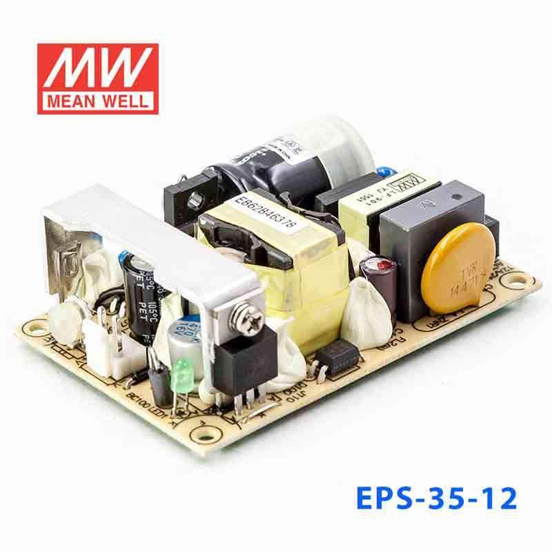 Mean Well EPS - 35 - 12 Power Supply 36W 12V - EPS - 35 - 12 - powersupplymall.com