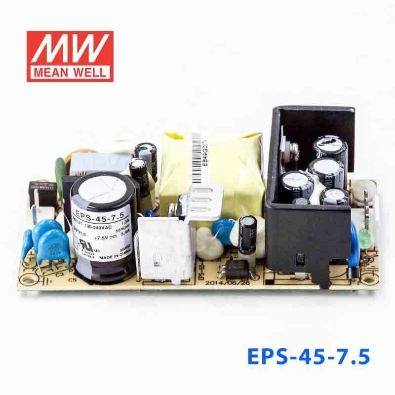 Mean Well EPS - 45 - 7.5 Power Supply 40W 7.5V - EPS - 45 - 7.5 - powersupplymall.com