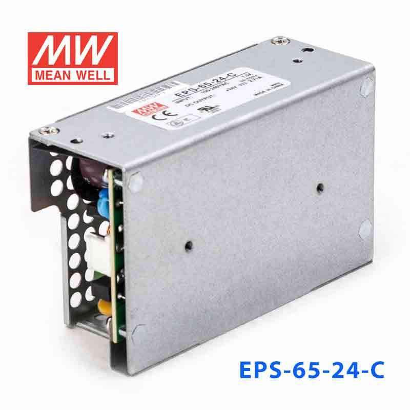 Mean Well EPS - 65 - 24 - C Power Supply 65W 24V - EPS - 65 - 24 - C - powersupplymall.com